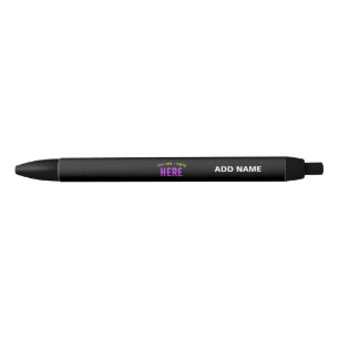CANETA AZUL ESTILOSO MODERNO PERSONALIZÁVEL PRETO VERIFICADO C