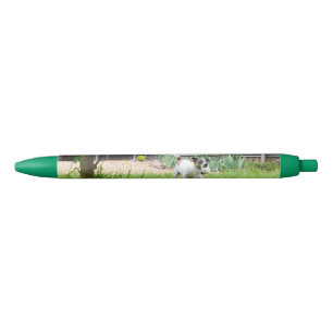 Caneta Azul Fox Terrier Engraçado Rosto De Medo,