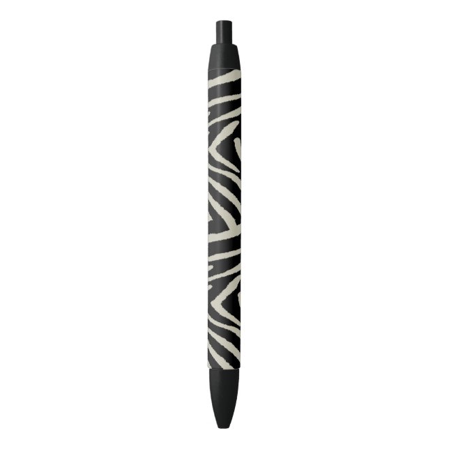 Caneta Azul Frangos De Creme E De Zebra Negra, (Frente Vertical)