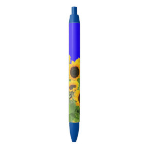 Caneta Azul Girassóis - Liberdade Ucrânia Paz Bandeira Ucran
