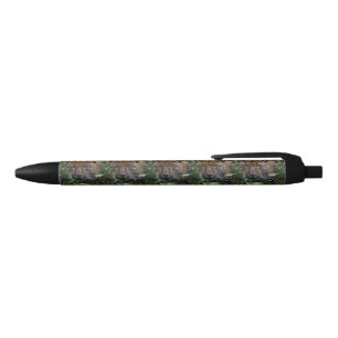 Caneta Azul Jaguar Selvagem Profundo Na Floresta,