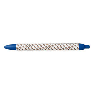 Caneta Azul Jogadores De Basquete Número Um Com Bolas De Basqu