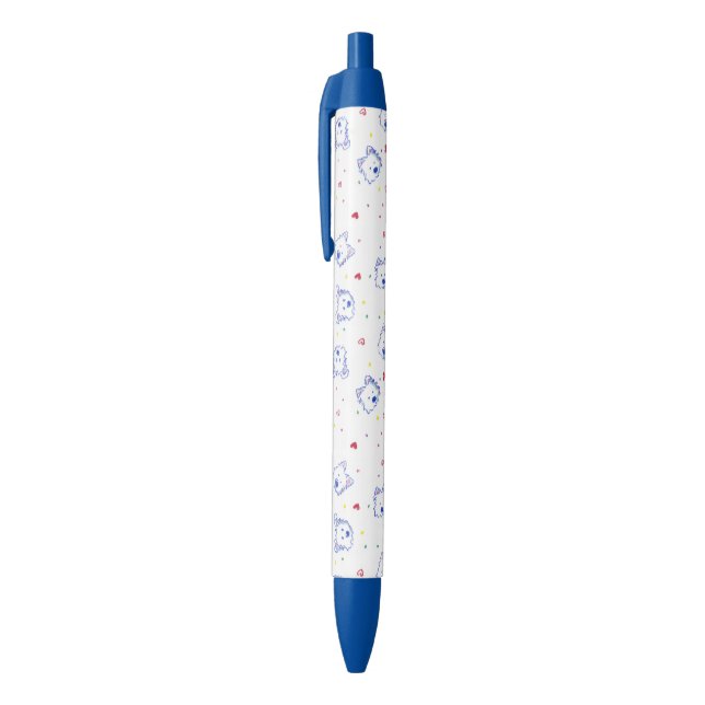 Caneta Azul KiniArt Westie Crayon Cuties (Topo (Vertical))