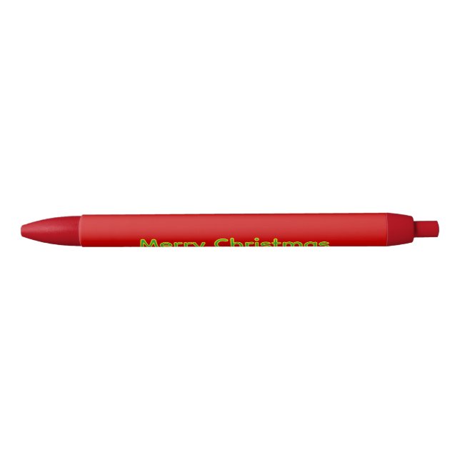 Caneta Azul Lista de Natal Vermelho (Frente)