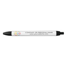 Logotipo corporativo de marca branca preto Elegant