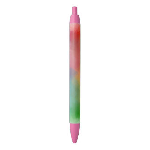 Caneta Azul Modelo Elegante Rosa Vermelho Laranja Amarelo Azul