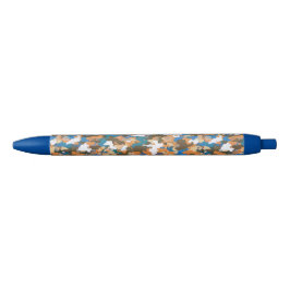 Caneta Azul Padrão de Camuflagem Digital Urbano de Alto Contra
