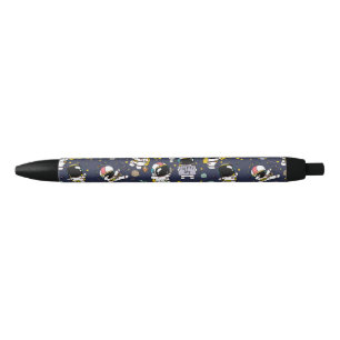 Caneta Azul Padrão de Galáxia de Astronauta