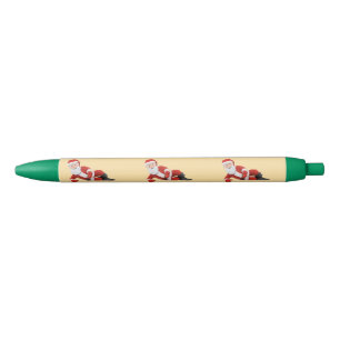 Caneta Azul Papais noeis Natal