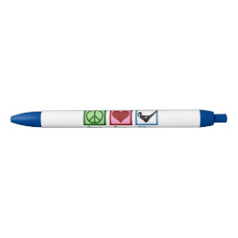 Caneta Azul Peace Love pilha um Marketing personalizado bonito