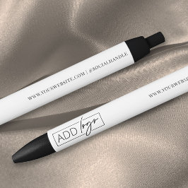 Caneta Azul Presente Promocional de Cliente com Logotipo da Em