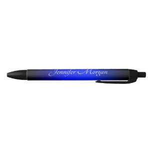 Caneta Azul Preto e Azul Safira Elegante Ombre