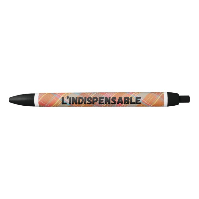Caneta Azul Stylo "L'INDISPENSABLE" (noir & bleu) (Frente)