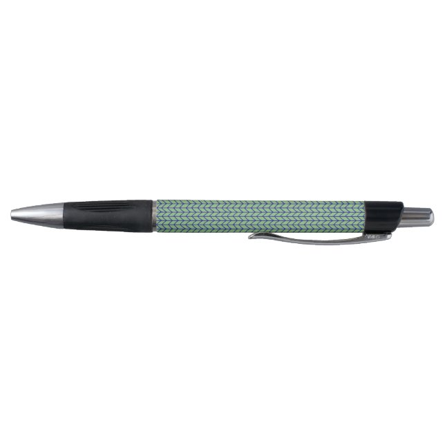 CANETA AZUL VERDE KNIT Emmy Pen (Parte Inferior)