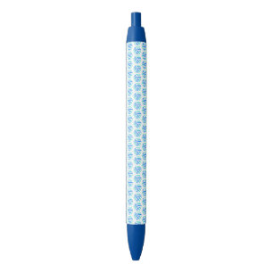 Caneta azul vibrante   Design inspirado em Honeyco