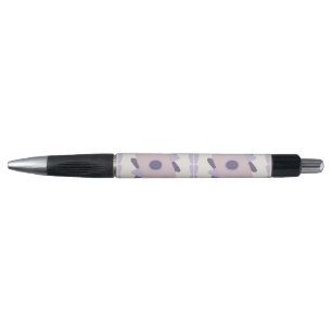 Caneta Azulejo decorativo colorido roxo pastel