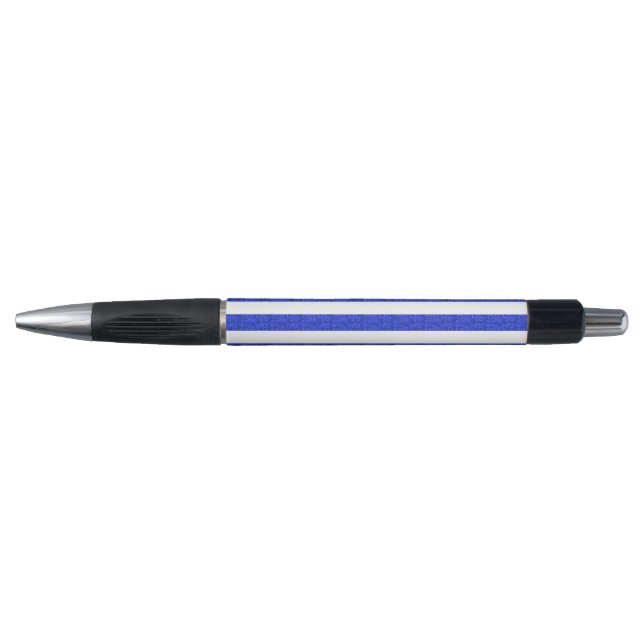 Caneta Bandas Geométricas de Azul-Chic (Frente)