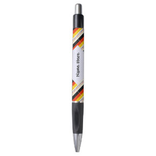Caneta Bandeira alemã Deutschland Personalização preta