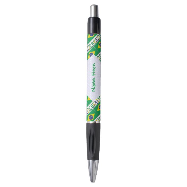 Caneta Bandeira do Brasil Tiled Emmy (Frente Vertical)