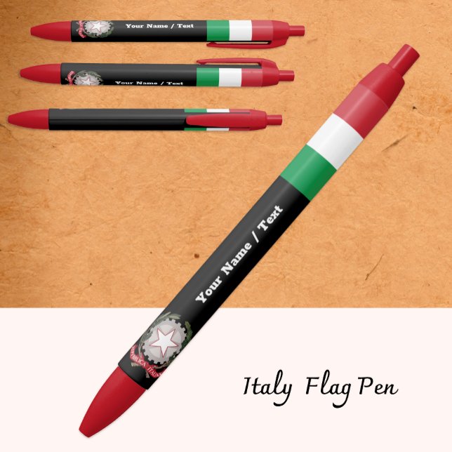 Caneta Bandeira Italiana, Itália / Personalizada (Criador carregado)
