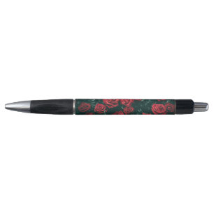 Caneta Bando de rosas vermelhas