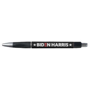 Caneta Biden / Harris White Stars Black