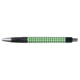 Caneta Bold Green and White Chevron Pattern Classic Emmy