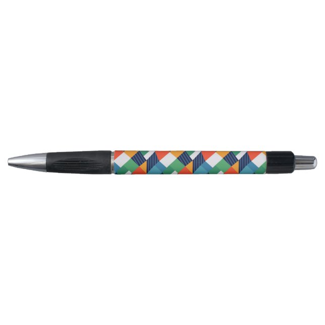 Caneta Bold Multicolour Geometric Abstract (Frente)