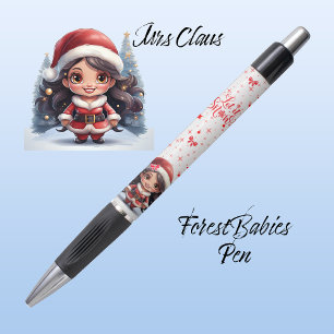 Caneta Bonita Sra. Papais noeis Xmas Graphic, Que Neve ⛄️