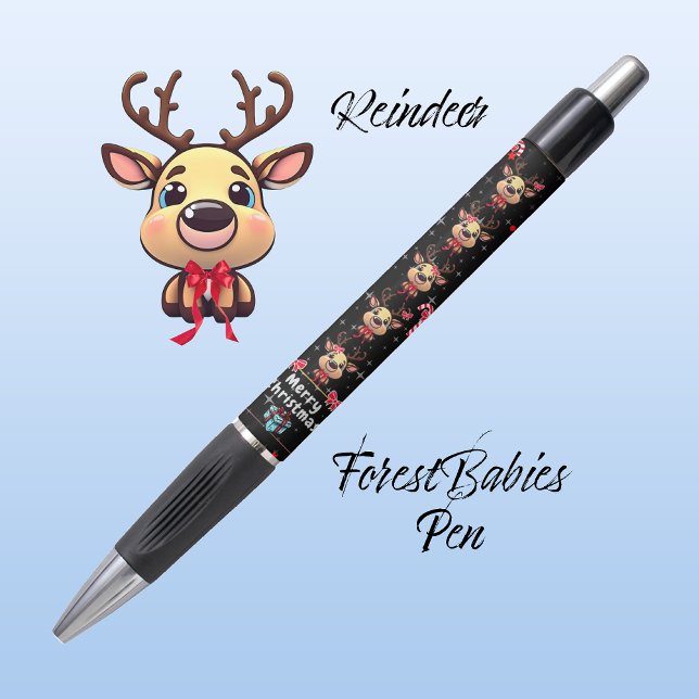 Caneta Brincadeira de Natal Reindeer Xmas Deer Black ✨ (Criador carregado)