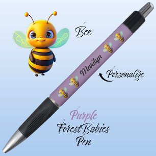 Caneta Bumble Bee, Mel Saborosa Única Cuta Roxo