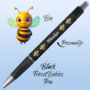 Caneta Bumblebee, Bumble Beer School Stationery Black Tin