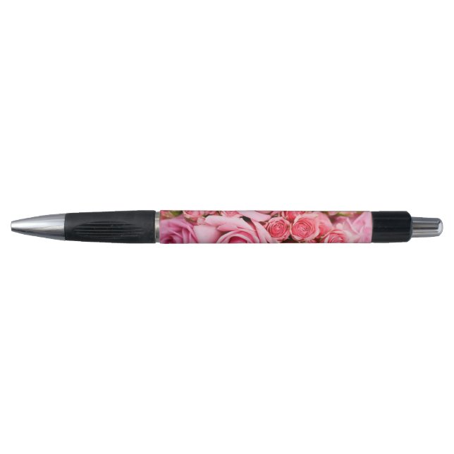 Caneta Buquê de Flores de Rosa (Frente)