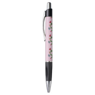 Caneta Cacto espinhoso com flores