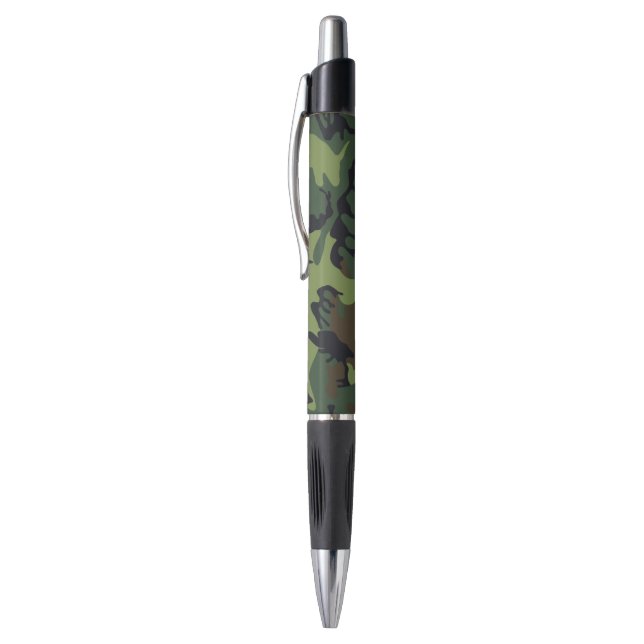 Caneta Camo Militar Floresta Verde (Topo (Vertical))