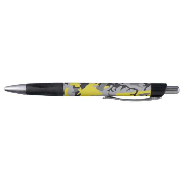 Caneta Camuflagem Amarela e Cinza, Militar, Exército (Parte Inferior)