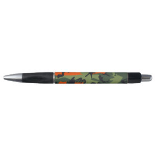 Caneta Camuflagem Laranja e Verde, Militar, Exército