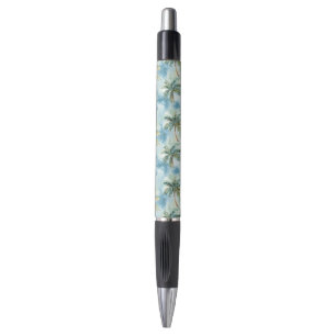 Caneta Céus Azuis Palmeiras Ilha Tropical