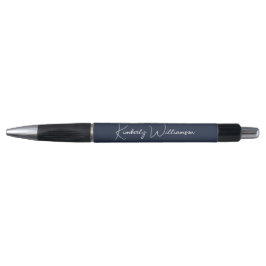 Caneta Chic Assinatura Script Azul