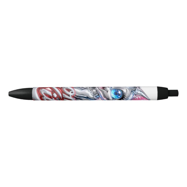 Caneta Chrome Kitten com tinta preta (Frente)