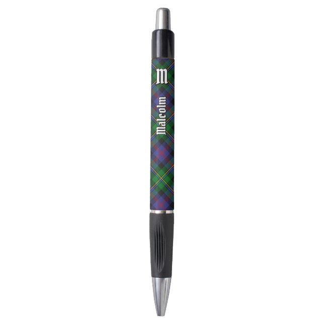 Caneta Clan Malcolm Tartan (Frente Vertical)