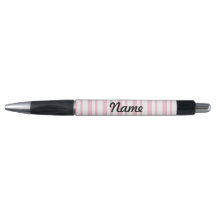 Caneta com Listra Rosa Personalizada