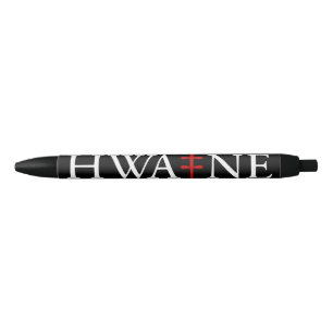 Caneta com Logo HWA-NE para eventos, preta 6/25