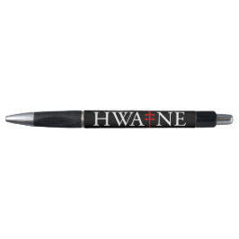 caneta com logotipo HWA-NE para eventos, preta 6/2
