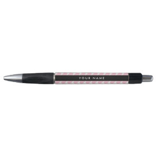 Caneta Corações Rosa, Romântico, Seu Nome, Personalizar