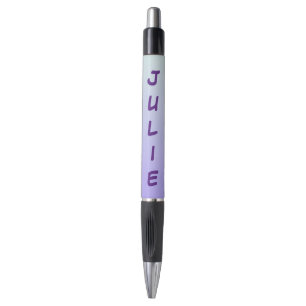 Caneta Cores de Gradiente Azul e Roxo Pálidas