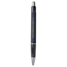 Caneta Corporativa Azul Marinho e Dourada Executiv