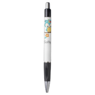 Caneta Coruja Fofa em Galho Personalizada