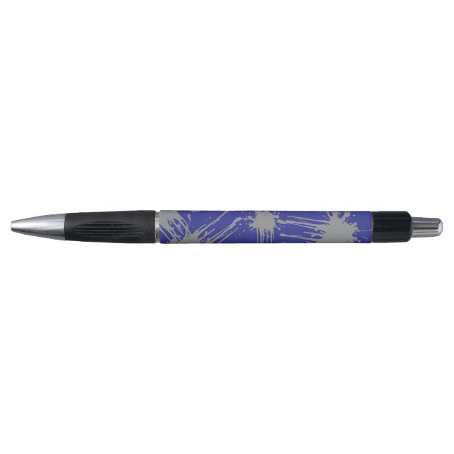 Caneta Cosmo Azul  Prata Clássico  Emmy (Frente)