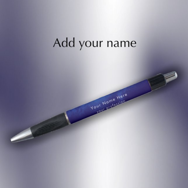 Caneta Custom Cool Modern Nebula Business Promotional (Add your name and custom text for a unique modern business promotional gift pen.

)